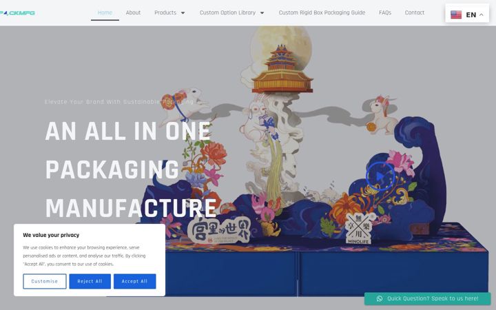 Ekrano kopija hipackmfg.com