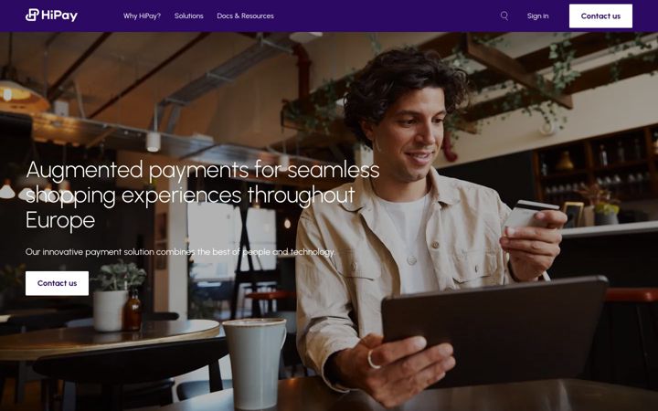 Screenshot of hipay.com