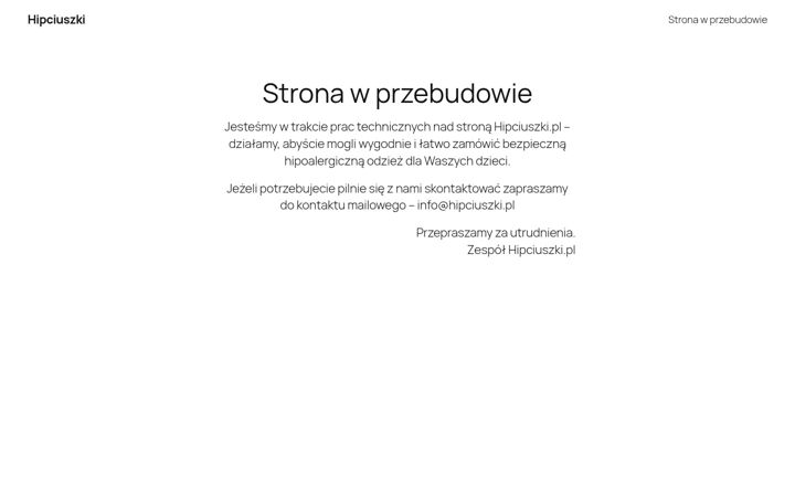 Screenshot of hipciuszki.pl
