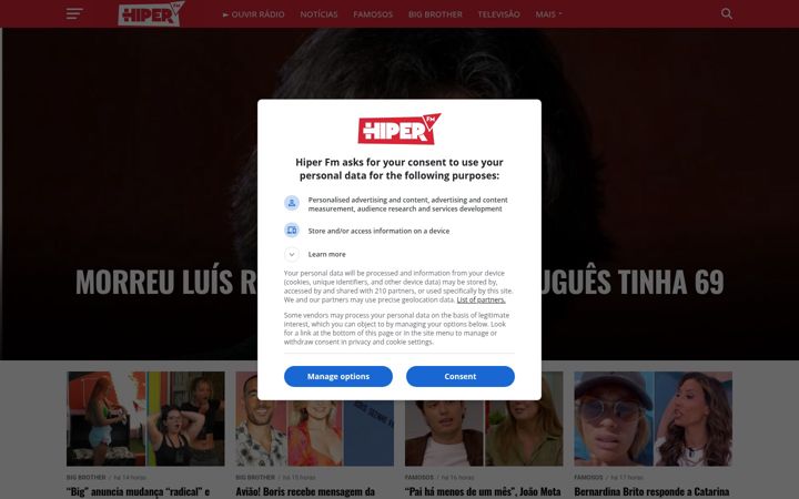 Screenshot ta' hiper.fm