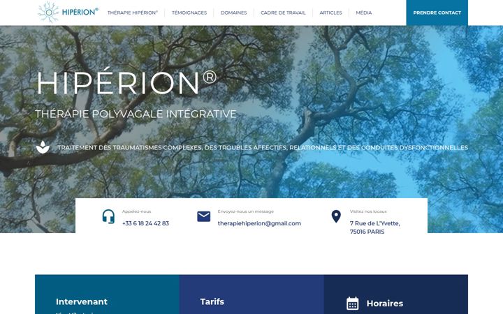 Screenshot of hiperion.fr
