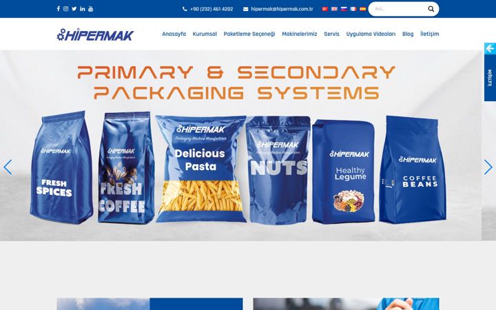 Screenshot of hipermak.com.tr