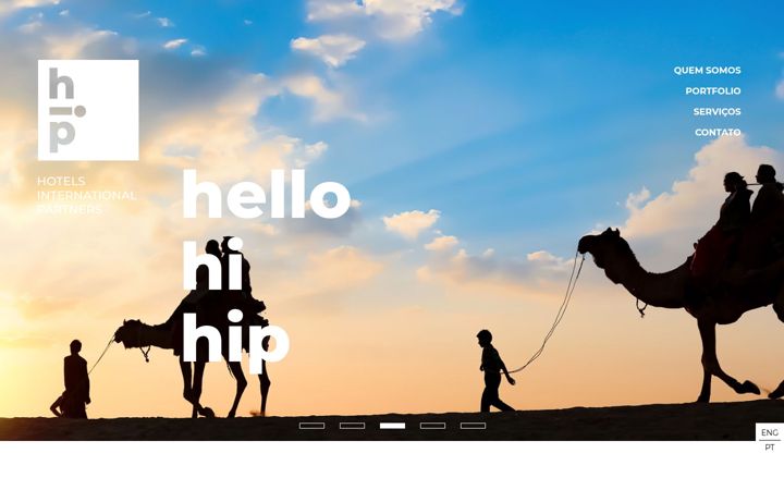 Screenshot of hiphotels.com.br