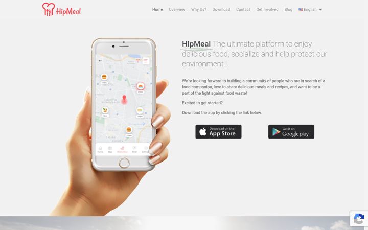 Screenshot of hipmeal.com