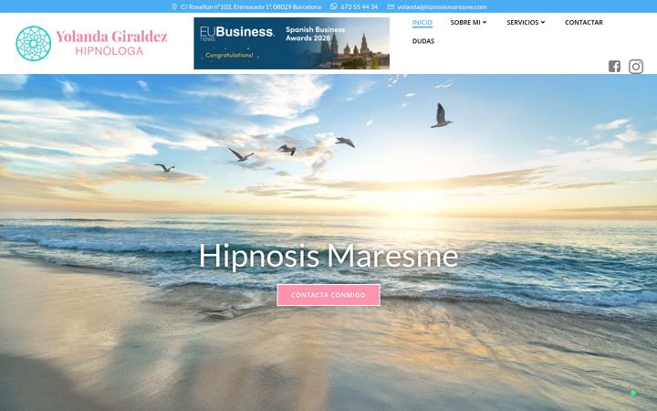 Screenshot of hipnosismaresme.com
