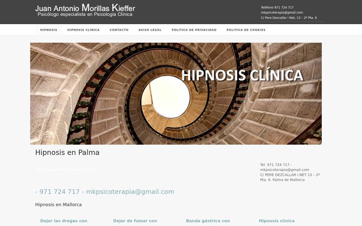 Screenshot of hipnosispalma.com