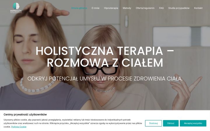 Screenshot of hipnozawfizjoterapii.online