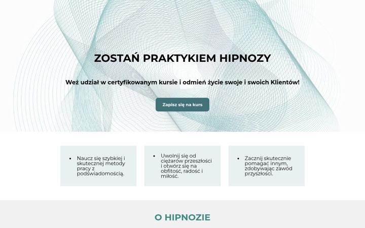 Screenshot of hipnozawpraktyce.pl