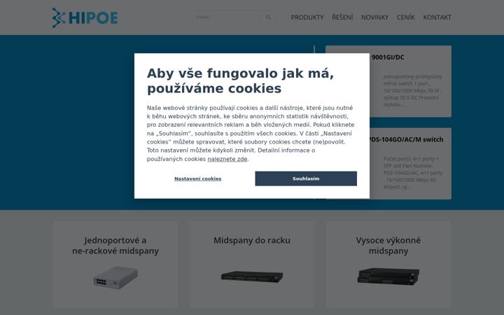 Screenshot of hipoe.cz