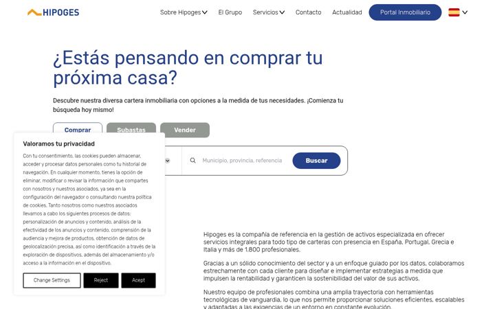 Screenshot of hipoges.com