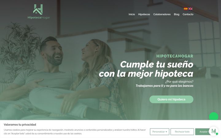 Screenshot of hipotecahogar.com