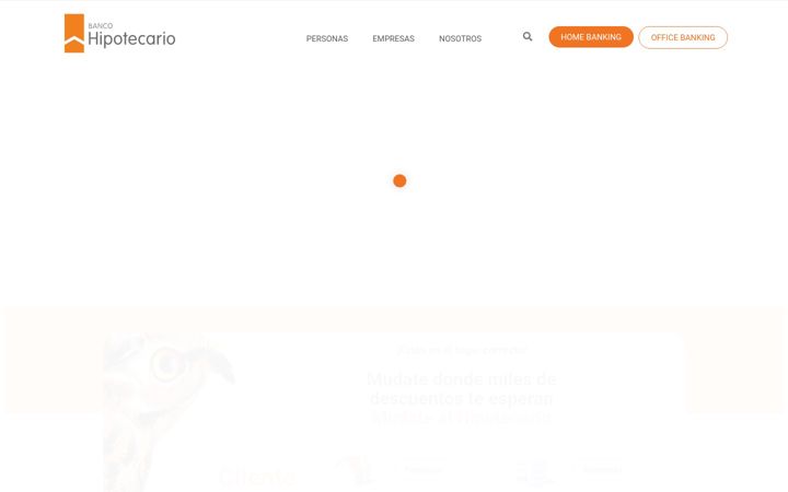 Screenshot of hipotecario.com.ar