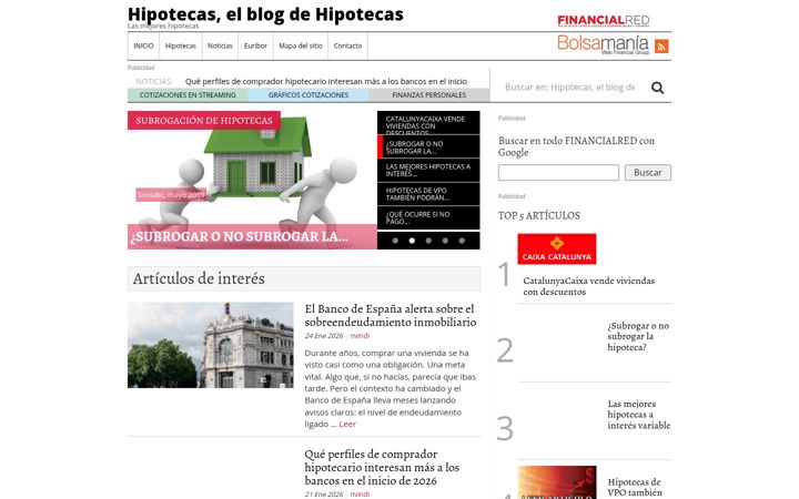 Screenshot of hipotecashipotecas.es