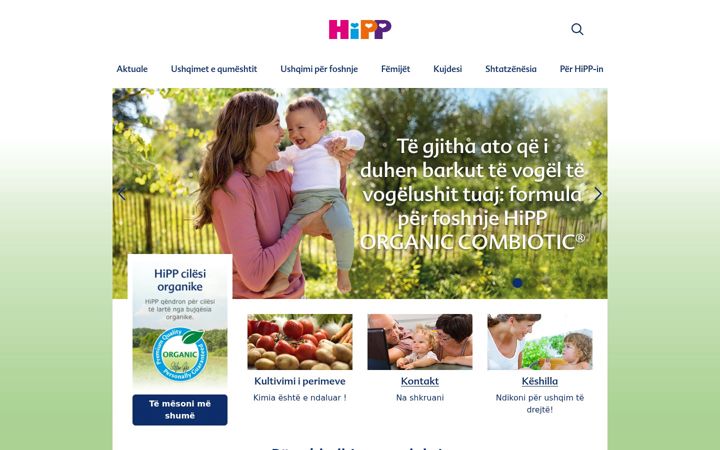 Screenshot of hipp-kosovo.com