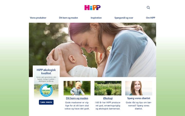 Screenshot of hipp.dk