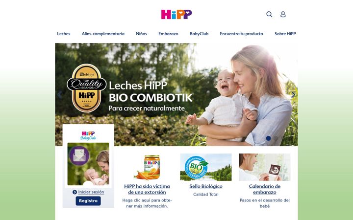 Screenshot of hippbio.es