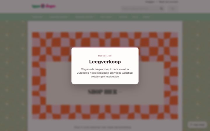 Screenshot of hippe-dingen.nl