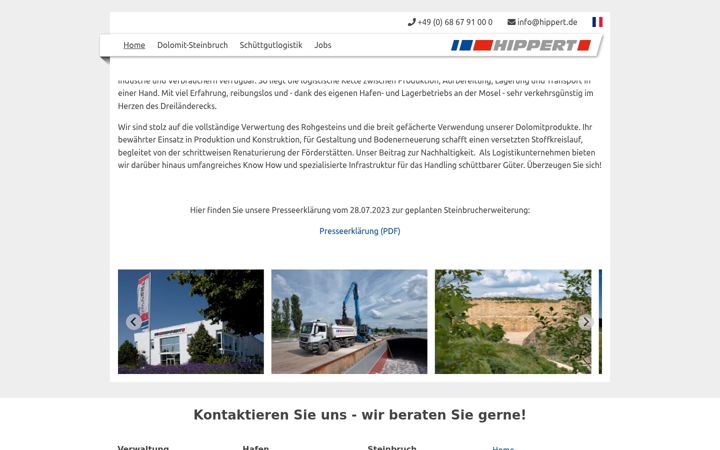 Screenshot of hippert.de
