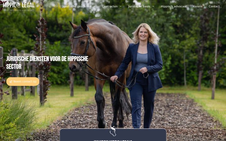 Screenshot of hippiclegal.nl