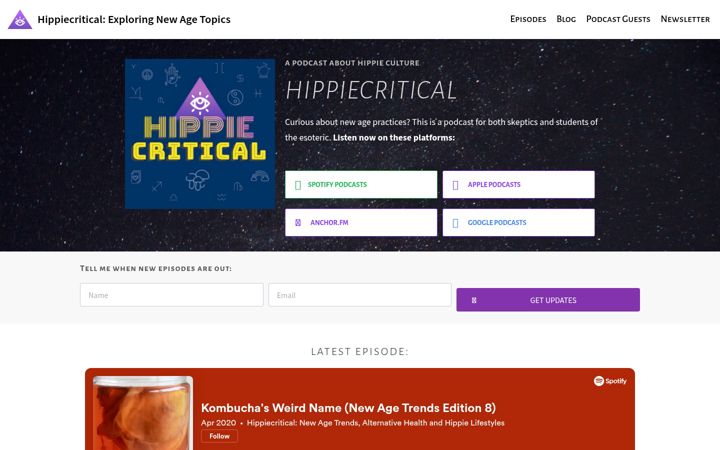 Kuvakaappaus sivustosta hippiecritical.org