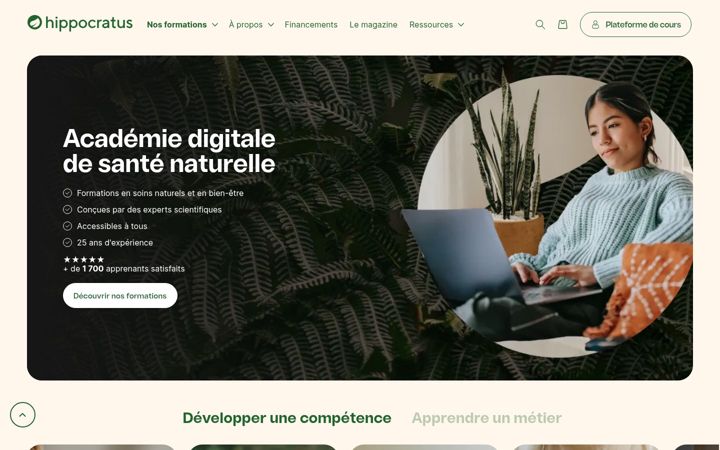 Screenshot di hippocratus.com