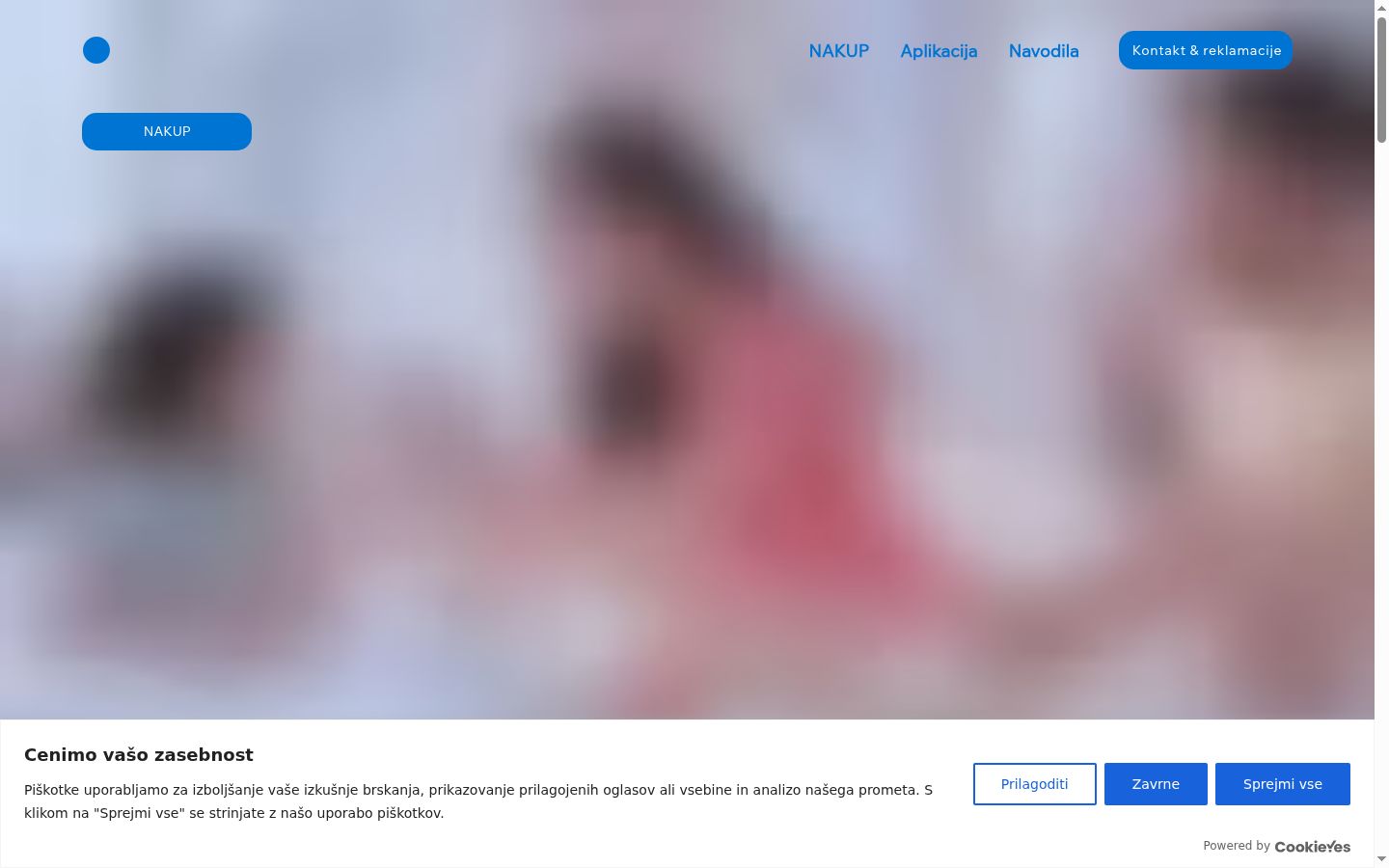 Screenshot des Einwilligungsbanners vor jeglicher Interaktion