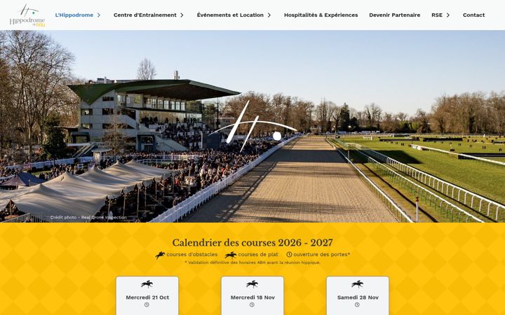 Screenshot of hippodrome-pau.com