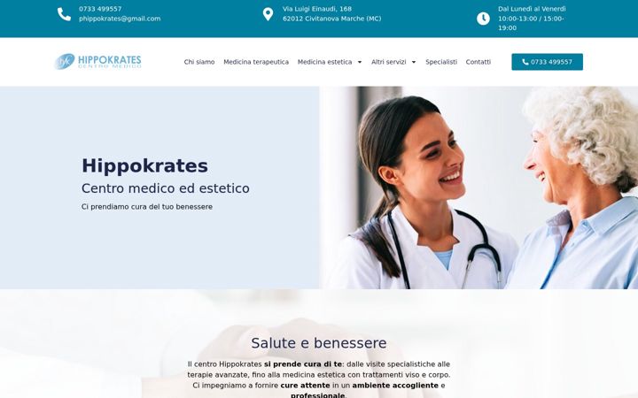 Screenshot of hippokrates.it