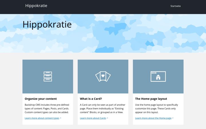 Screenshot of hippokratie.de