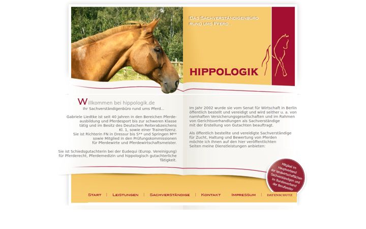 Screenshot of hippologik.de