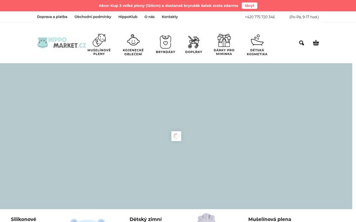 Screenshot of hippomarket.cz