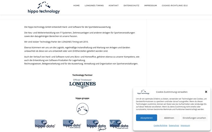Screenshot of hippotechnology.net