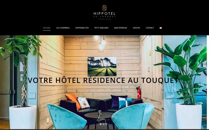 Screenshot of hippotel.fr