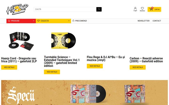 Captura de pantalla de hipshop.ro
