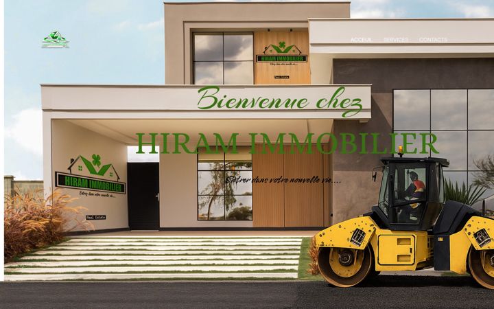 Ekraanipilt saidist hiram-immobilier.com