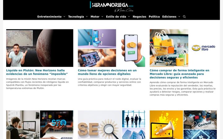 Screenshot of hiramnoriega.com