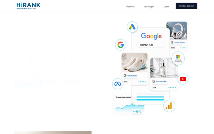 Screenshot of hirank.de