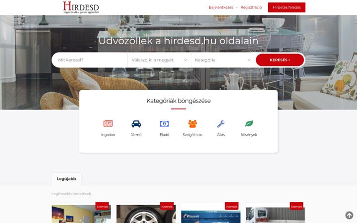 Screenshot of hirdesd.hu