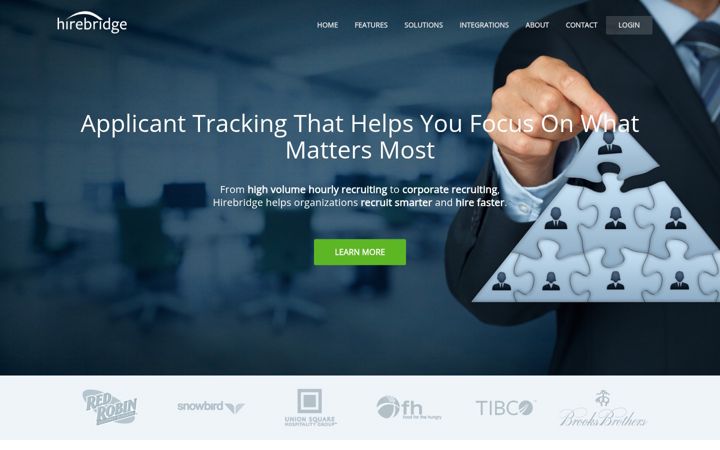 Screenshot of hirebridge.com