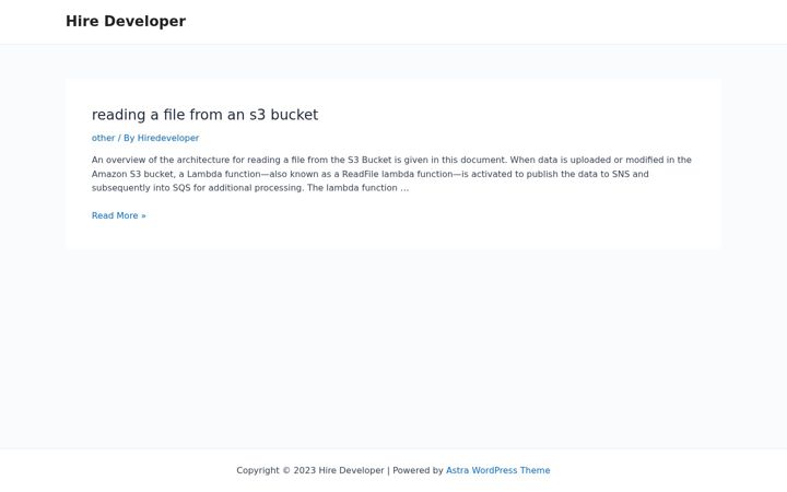 Screenshot of hiredeveloper.net