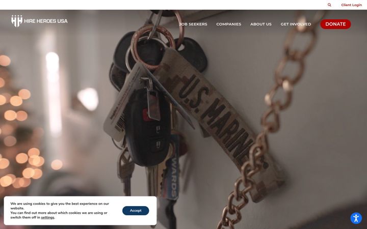 Screenshot von hireheroesusa.org