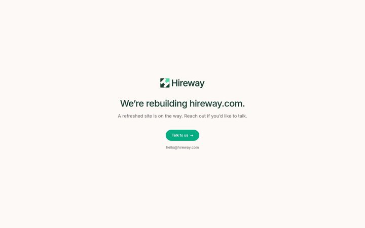 Screenshot of hireway.com