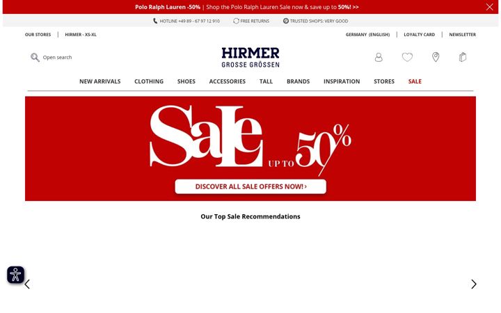 Screenshot von hirmer-grosse-groessen.de