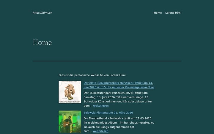 Screenshot of hirni.ch