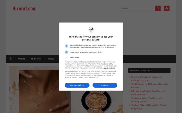 Screenshot of hiroinf.com