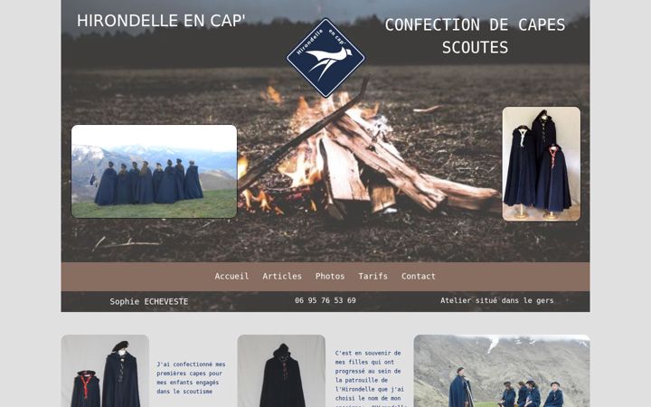 Screenshot of hirondelleencap.fr