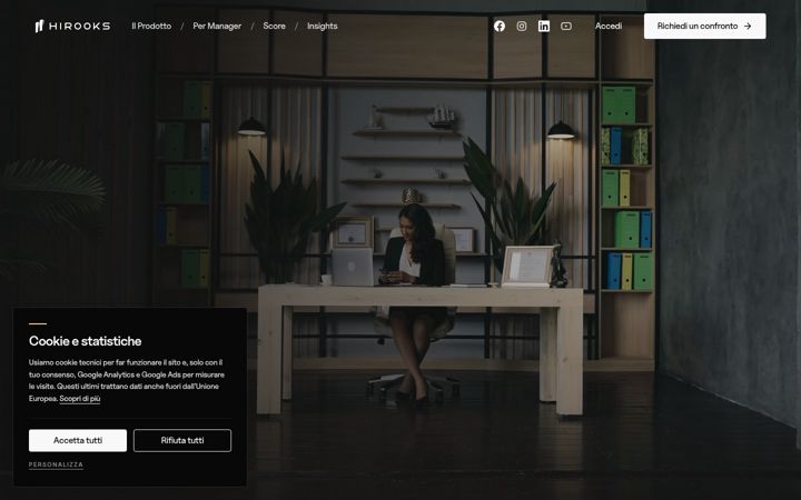Screenshot of hirooks.com