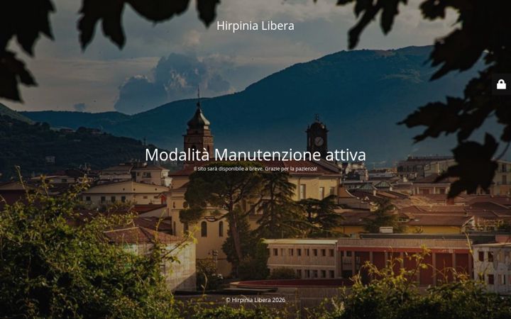 Screenshot of hirpinialibera.it