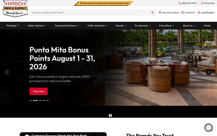 Screenshot of hirsch.com