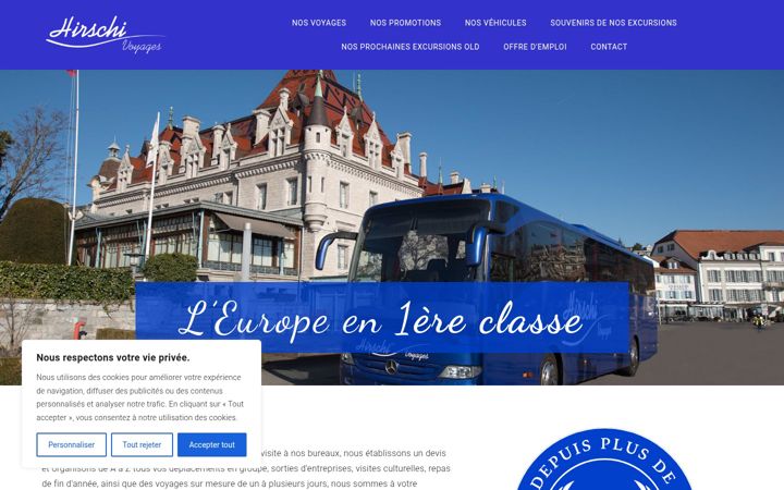 Screenshot of hirschivoyages.com
